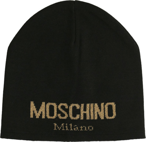 Brązowa czapka Moschino