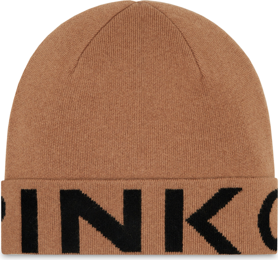 Brązowa czapka Pinko