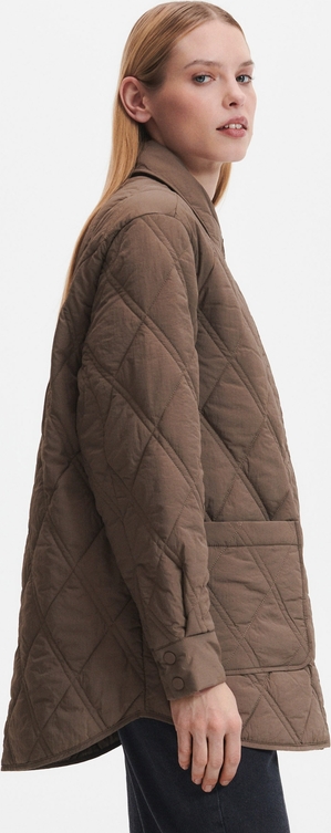 Brązowa kurtka Reserved krótka bez kaptura w stylu casual
