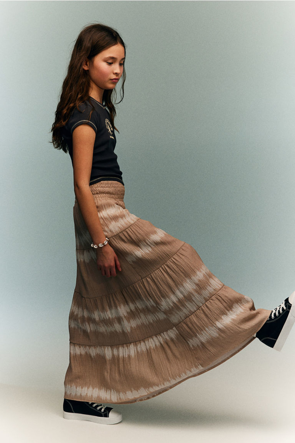 Brązowa spódnica H & M maxi w stylu casual