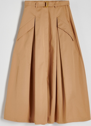Brązowa spódnica Reserved w stylu casual z bawełny