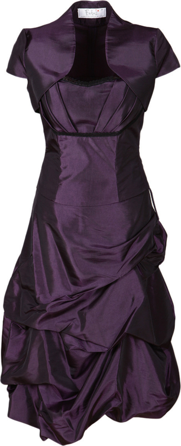 Brązowa sukienka Fokus asymetryczna midi z krótkim rękawem