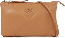 Brązowa torebka Calvin Klein matowa w młodzieżowym stylu
