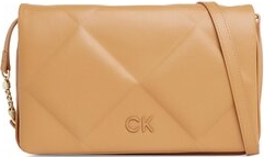 Brązowa torebka Calvin Klein w młodzieżowym stylu matowa