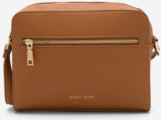 Brązowa torebka Jenny Fairy średnia w stylu casual matowa