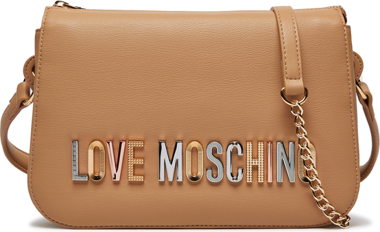 Brązowa torebka Love Moschino na ramię matowa