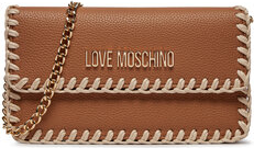 Brązowa torebka Love Moschino na ramię matowa mała