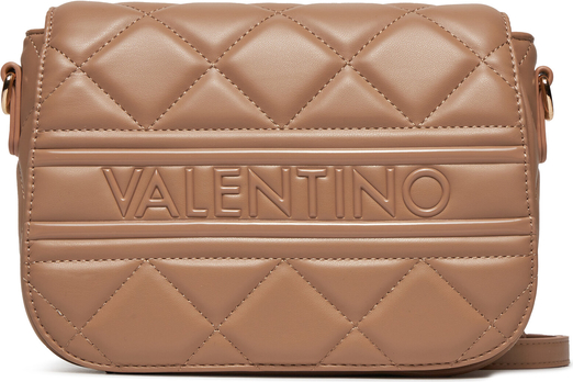 Brązowa torebka Valentino matowa średnia na ramię
