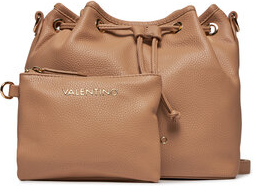 Brązowa torebka Valentino matowa średnia na ramię