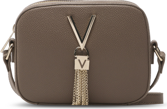 Brązowa torebka Valentino na ramię średnia w młodzieżowym stylu