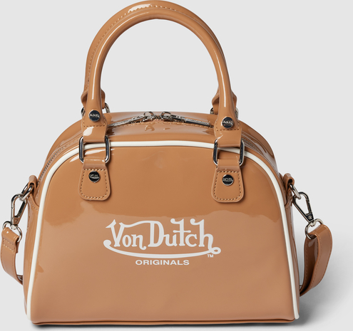 Brązowa torebka Von Dutch matowa średnia do ręki