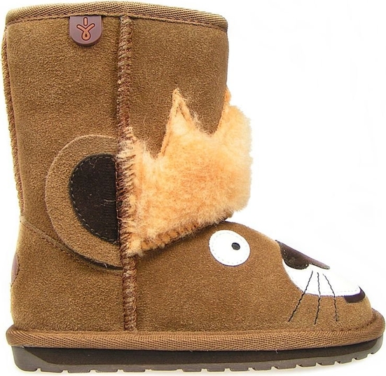 Brązowe buty dziecięce zimowe EMU