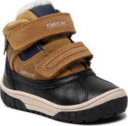 Brązowe buty dziecięce zimowe Geox