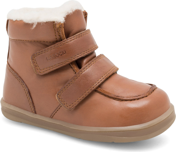 Brązowe buty dziecięce zimowe Lasocki Kids
