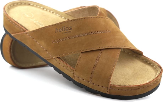 Brązowe buty letnie męskie Helios Komfort