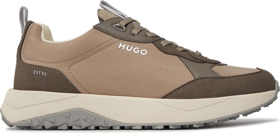 Brązowe buty sportowe Hugo Boss w sportowym stylu