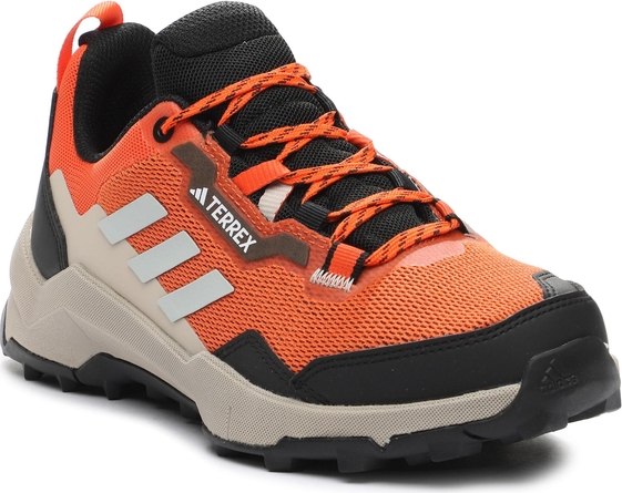 Brązowe buty trekkingowe Adidas Performance sznurowane