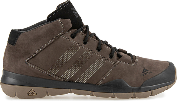 Brązowe buty trekkingowe Adidas sznurowane