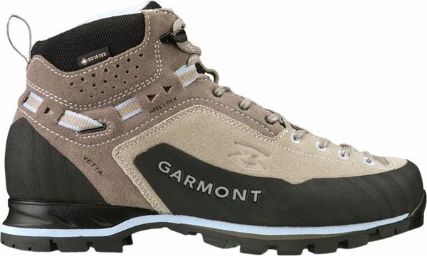 Brązowe buty trekkingowe Garmont z płaską podeszwą sznurowane