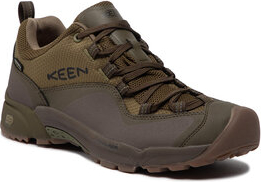 Brązowe buty trekkingowe Keen sznurowane