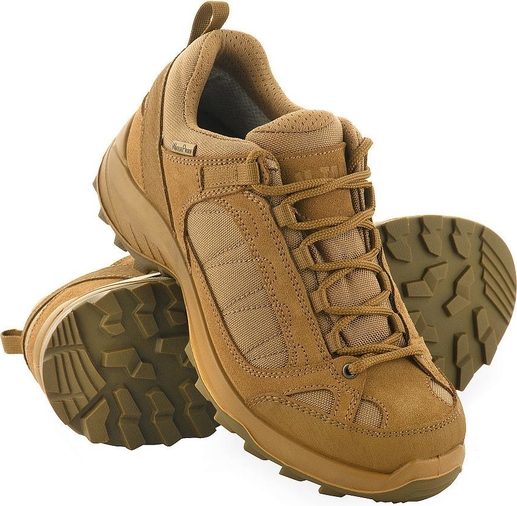 Brązowe buty trekkingowe M-tac z zamszu sznurowane