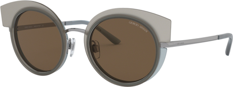 Brązowe okulary damskie Giorgio Armani