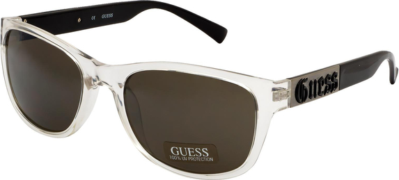 Brązowe okulary damskie Guess