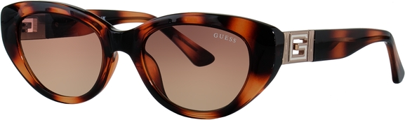 Brązowe okulary damskie Guess