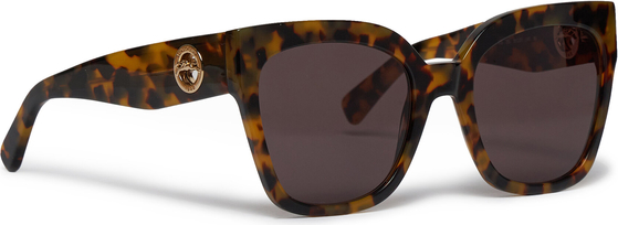 Brązowe okulary damskie Longchamp