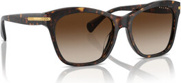 Brązowe okulary damskie Ralph Lauren