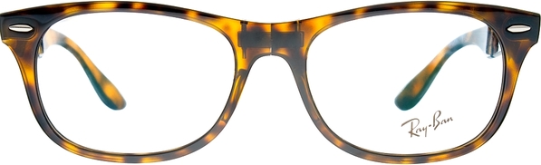 Brązowe okulary damskie Ray-Ban w stylu glamour