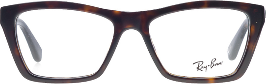 Brązowe okulary damskie Ray-Ban w stylu glamour