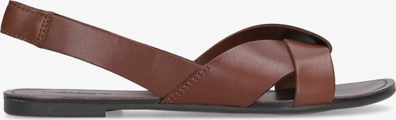 Brązowe sandały Vagabond w stylu casual z płaską podeszwą
