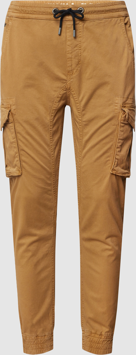 Brązowe spodnie Alpha Industries w stylu casual z bawełny