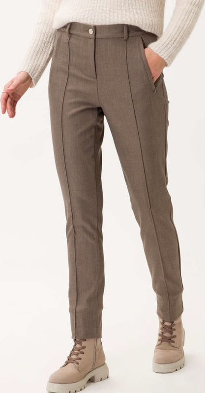 Brązowe spodnie Brax w stylu casual