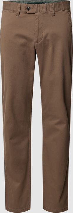 Brązowe spodnie Christian Berg z bawełny w stylu casual