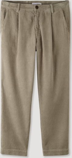 Brązowe spodnie hessnatur w stylu casual ze sztruksu