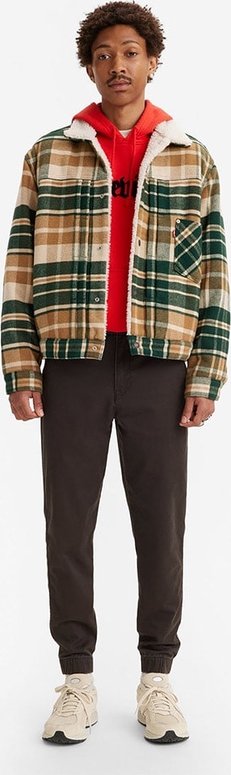 Brązowe spodnie Levis w stylu casual z bawełny