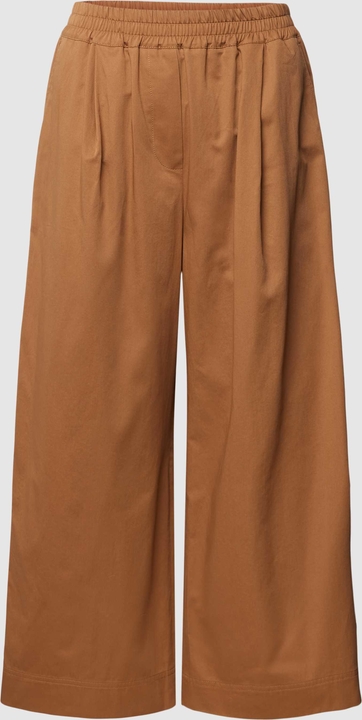 Brązowe spodnie MaxMara z bawełny w stylu retro