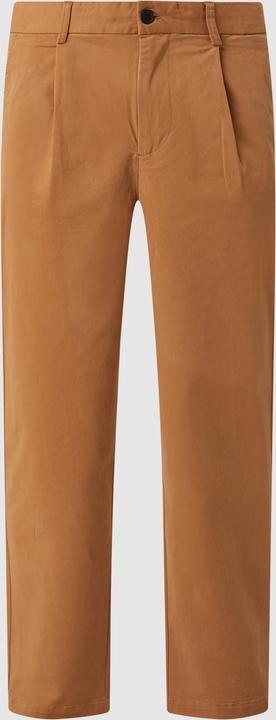 Brązowe spodnie Minimum z bawełny w stylu casual