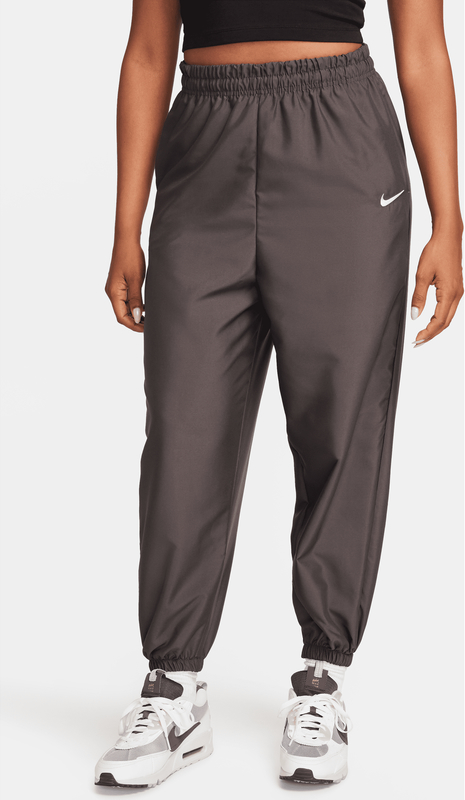 Brązowe spodnie Nike z tkaniny