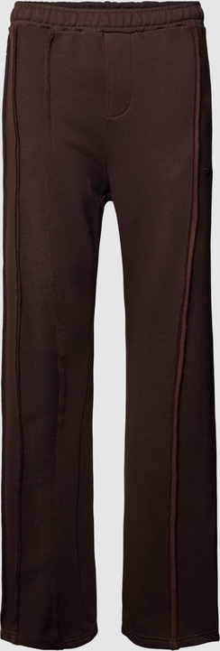 Brązowe spodnie Pegador z bawełny w stylu retro