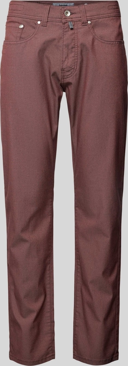 Brązowe spodnie Pierre Cardin w stylu casual z bawełny