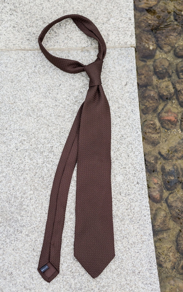 Brązowy krawat 4 Gentleman