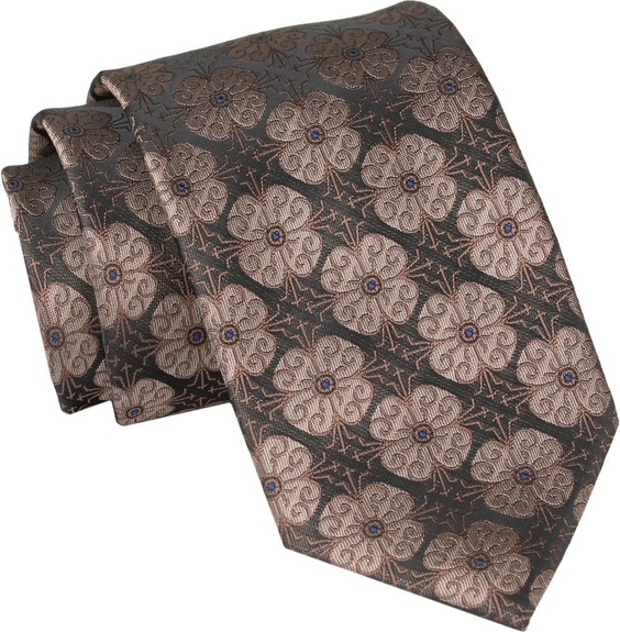 Brązowy krawat Angelo Di Monti