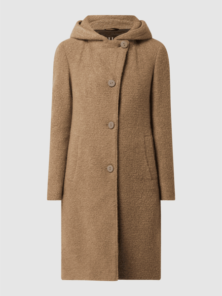 Brązowy płaszcz Milo Coats w stylu casual z wełny