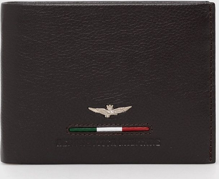 Brązowy portfel męski Aeronautica Militare