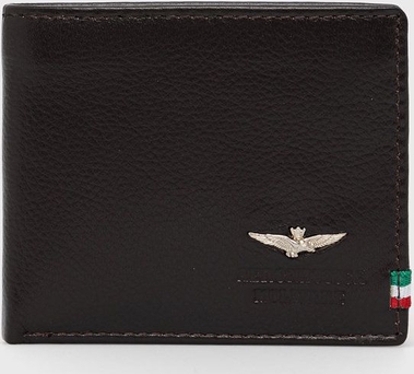 Brązowy portfel męski Aeronautica Militare
