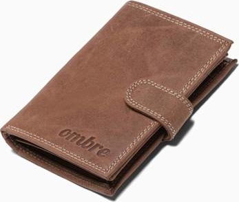Brązowy portfel męski Ombre