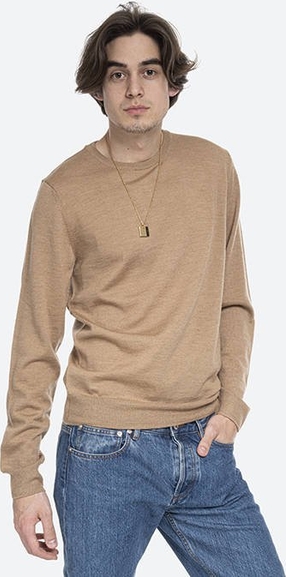 Brązowy sweter A.p.c z okrągłym dekoltem w stylu casual